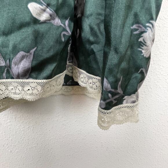 The Limited Y2K Fairycore Camisole Top Green Gray Silk Cotton‎ Size M - Picture 5 of 7